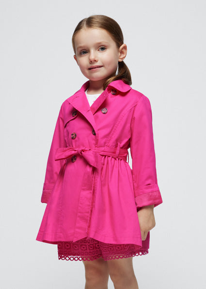 Mayoral Pink Trench Coat