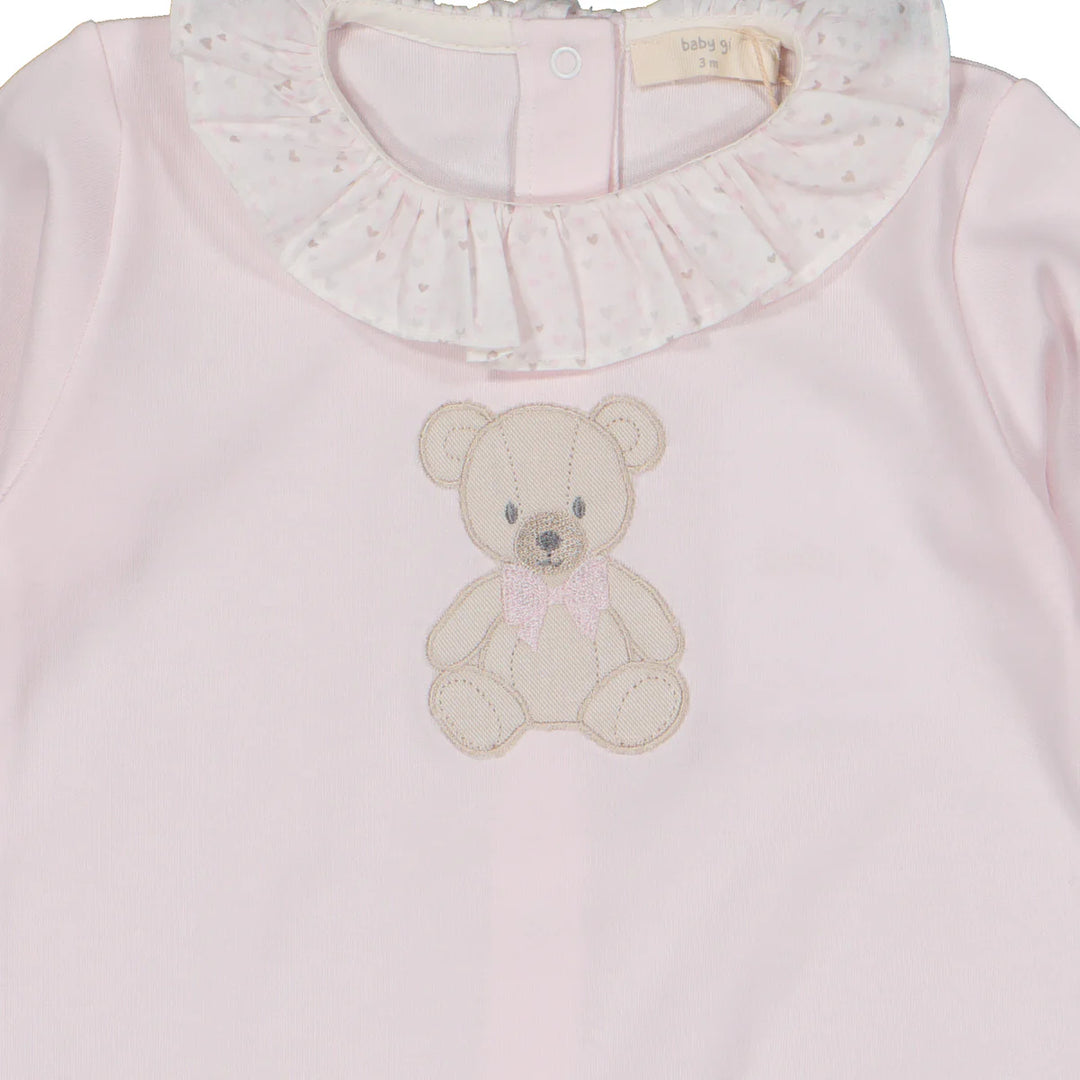 Baby Gi Pink Teddy Babygrow