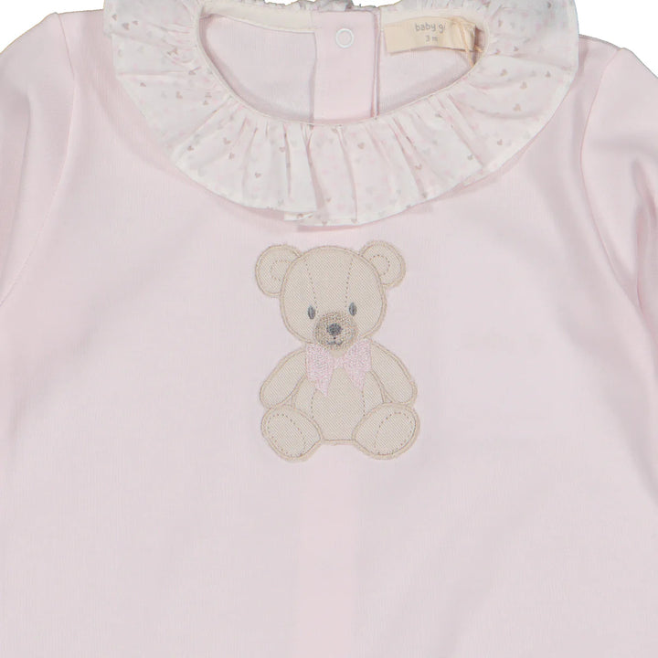 Baby Gi Pink Teddy Babygrow
