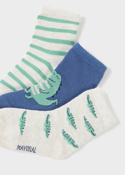 Mayoral Pack Of 3 Socks Organic Cotton