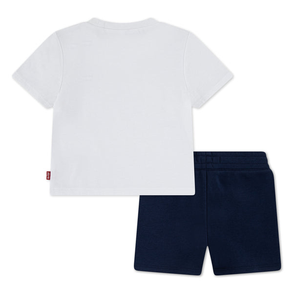 Levi’s Boys White & Navy Short Set