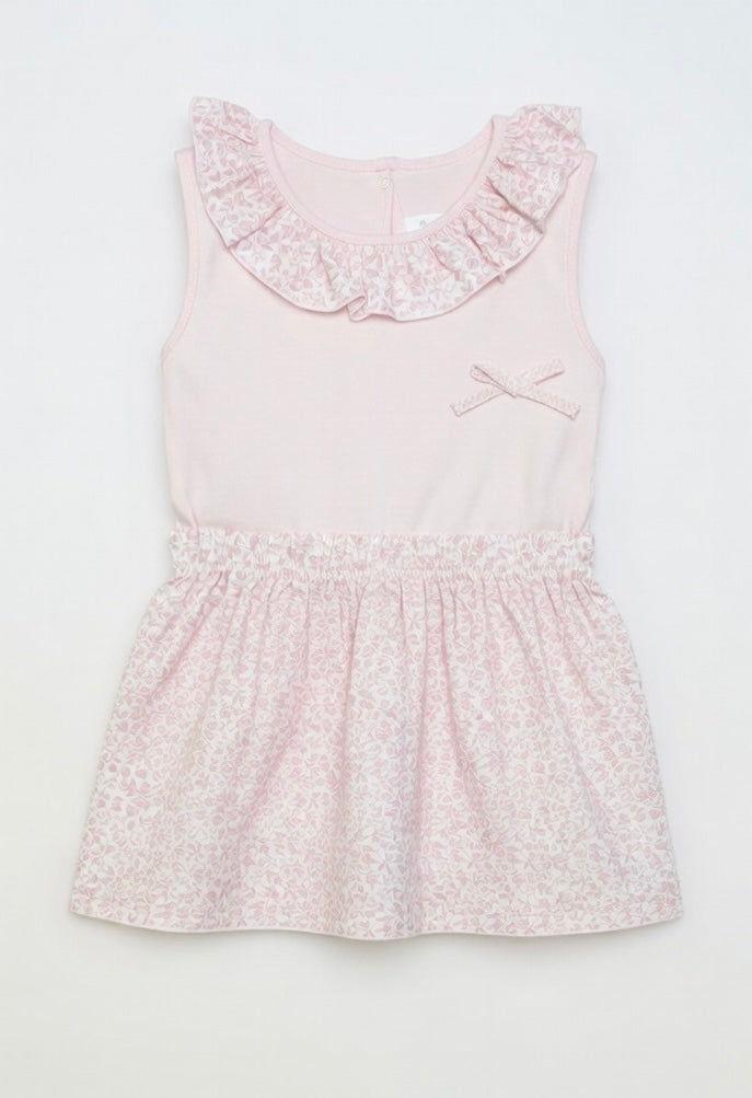 Rapife Baby Pink Top & Floral skirt Set - Older girl