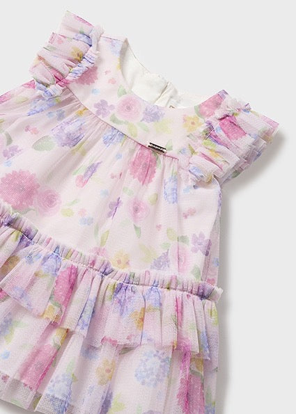 Mayoral Lullaby Print Tulle Dress