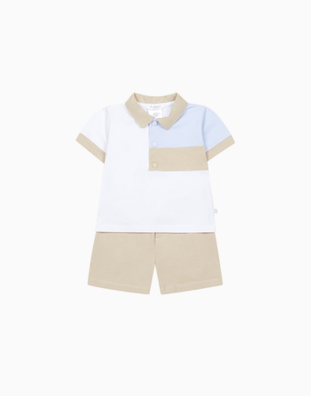 Deolinda Beige / Blue Short Set
