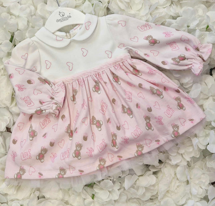 Deolinda Pink Love Teddy Dress