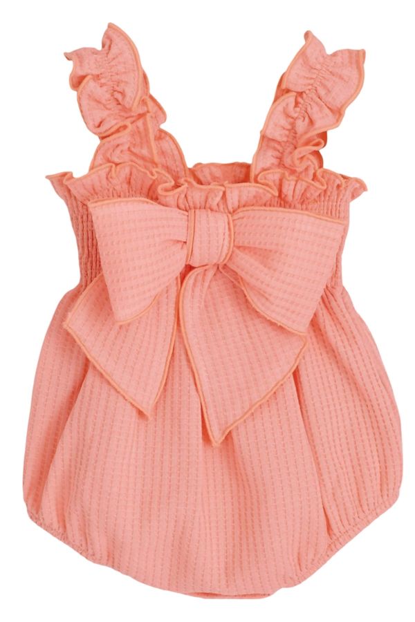 Calamaro Coral Bow Romper