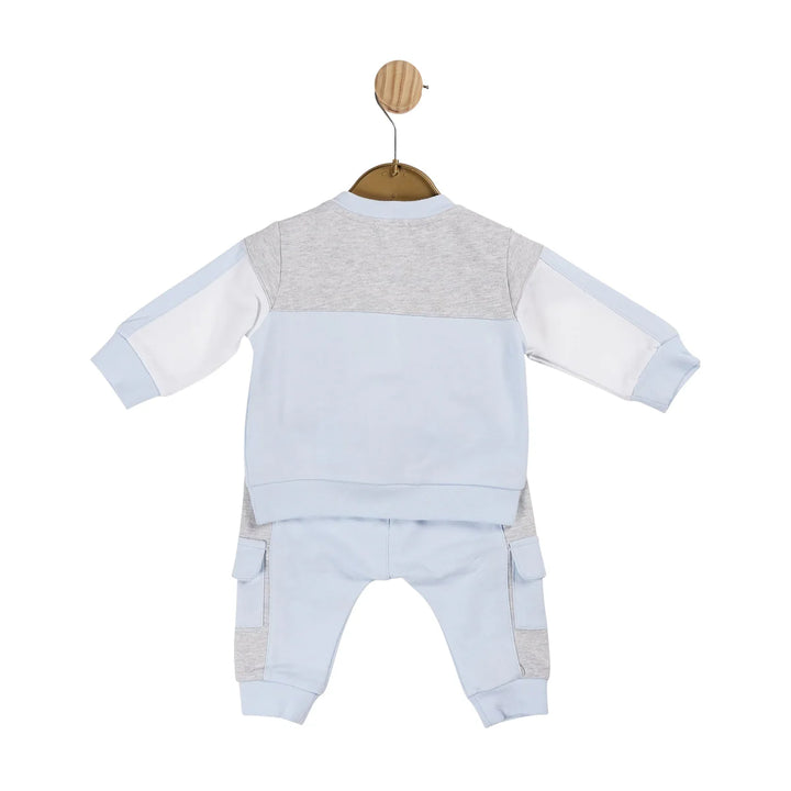 Mintini Blue Grey & White Jogsuit