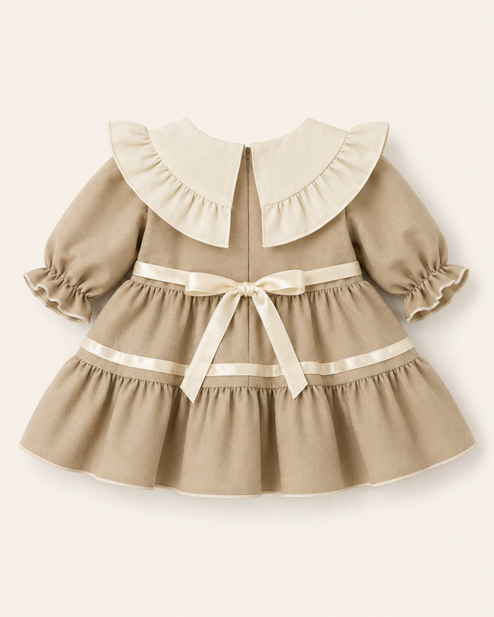 Caramel Ruffle Dress