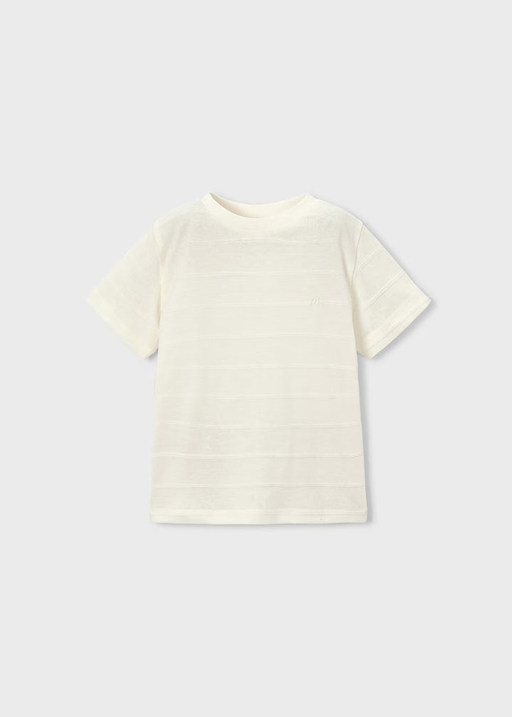 Mayoral Stone Shorts &  White Tee Set