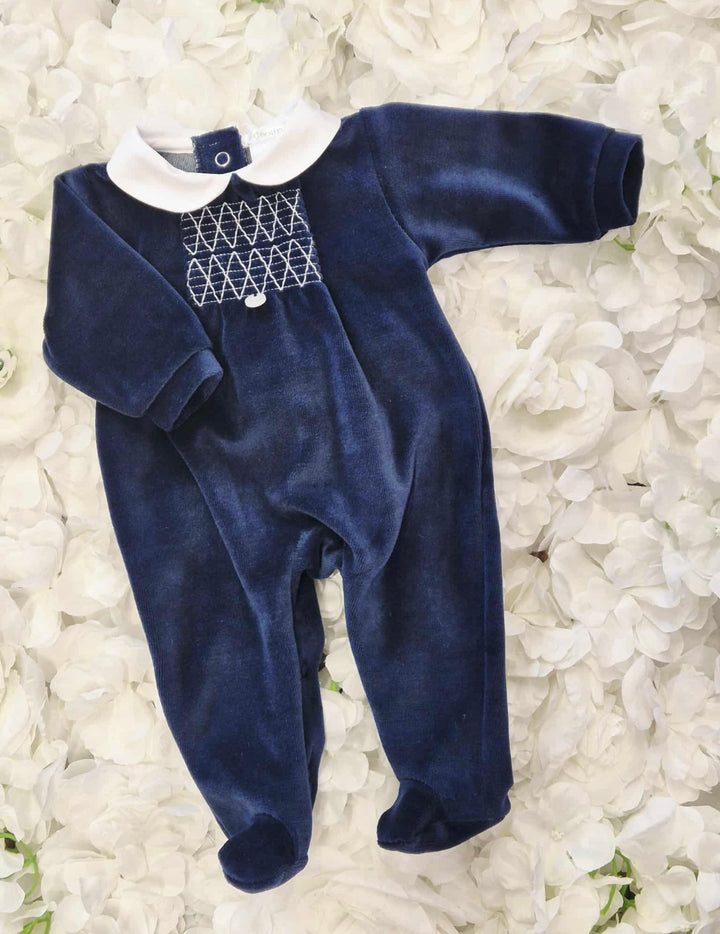Deolinda Navy Blue Take Me Home Babygrow