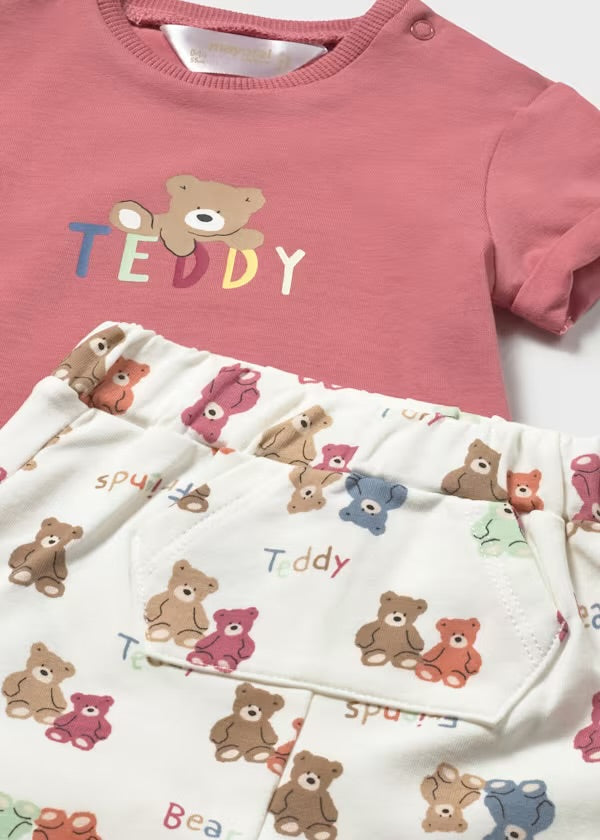 Mayoral Terracota Teddy Short Set
