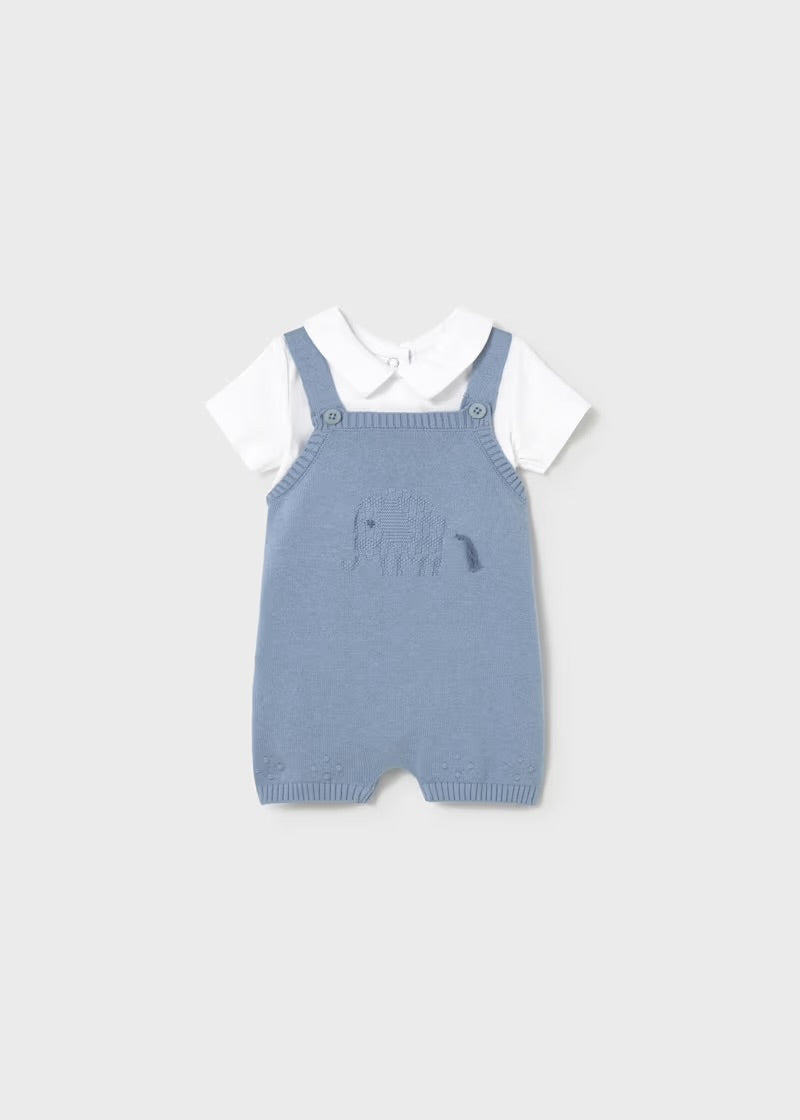 Mayoral Dusky Blue Romper Set