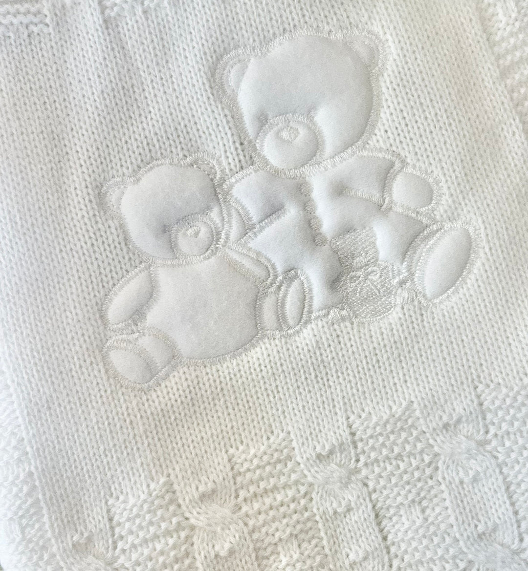 Dandelion White Teddy Blanket