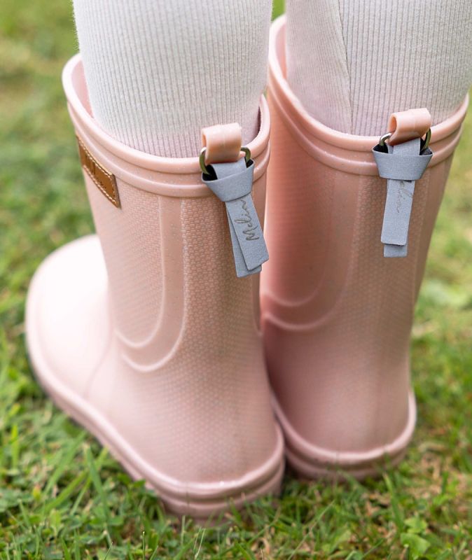 Pink Wellington Boots Glitter Detail