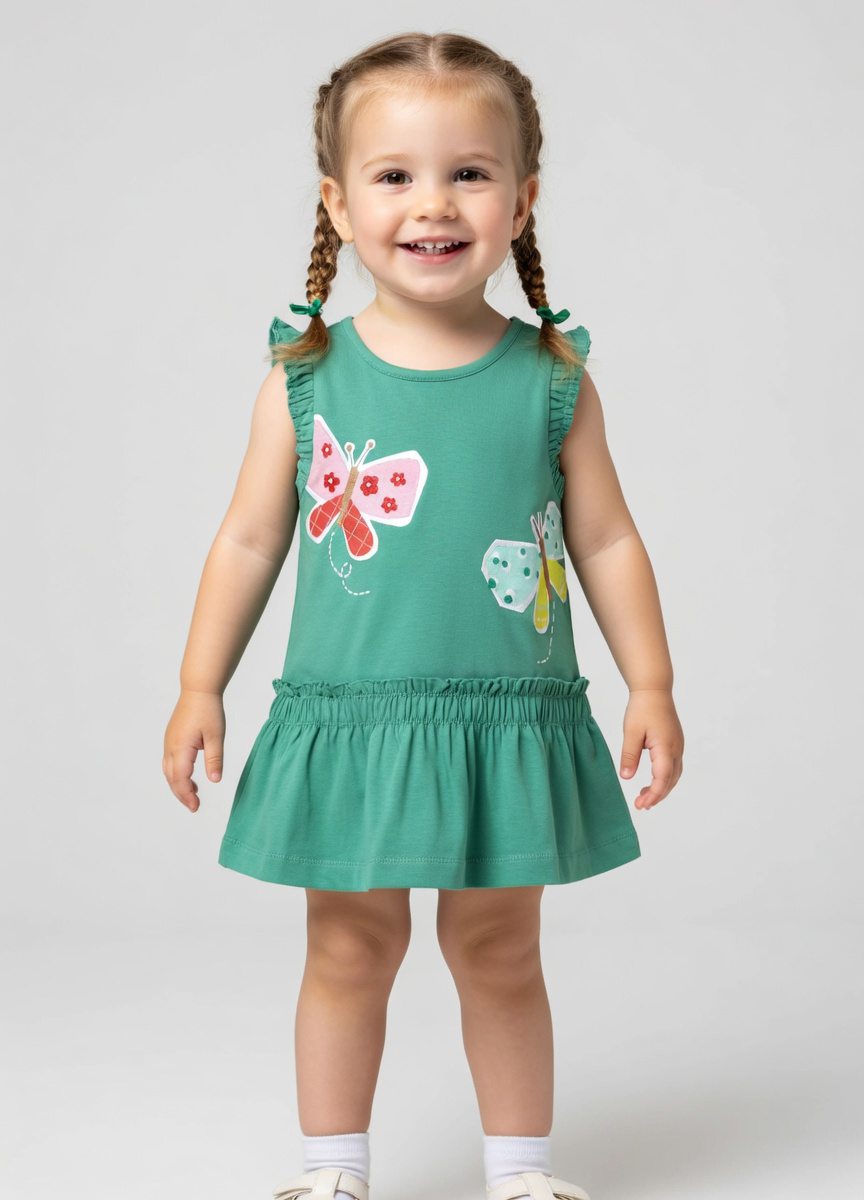 Mayoral Emerald Butterfly Dress