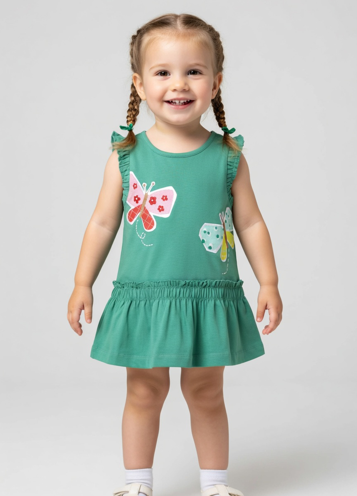 Mayoral Emerald Butterfly Dress