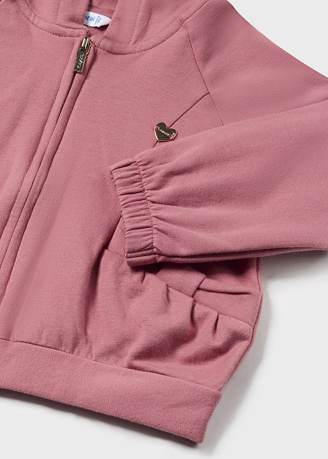 Mayoral Blush Zip Hoodie