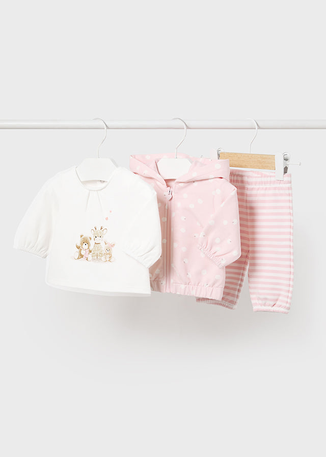 Mayoral Pink Animal 3 Piece Set