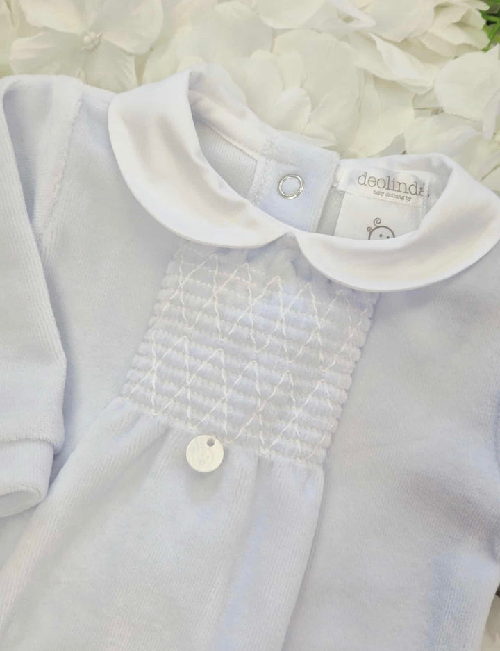 Deolinda Baby Blue Take Me Home Babygrow