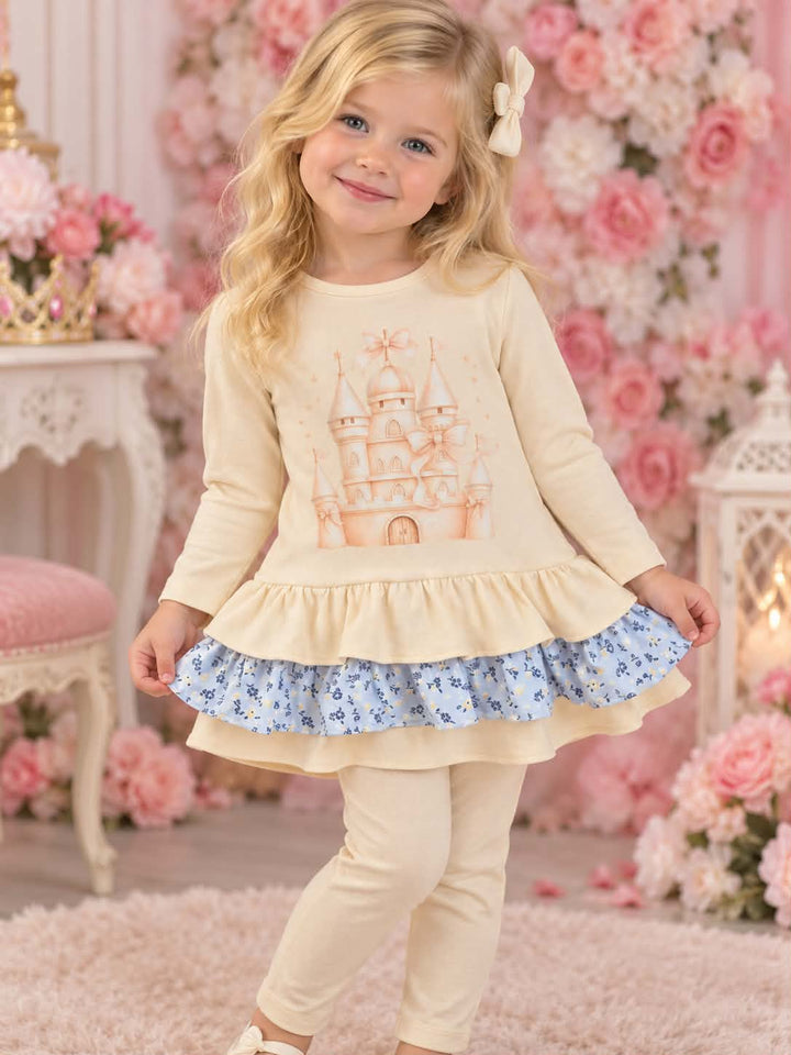 Beige Castle Legging Set