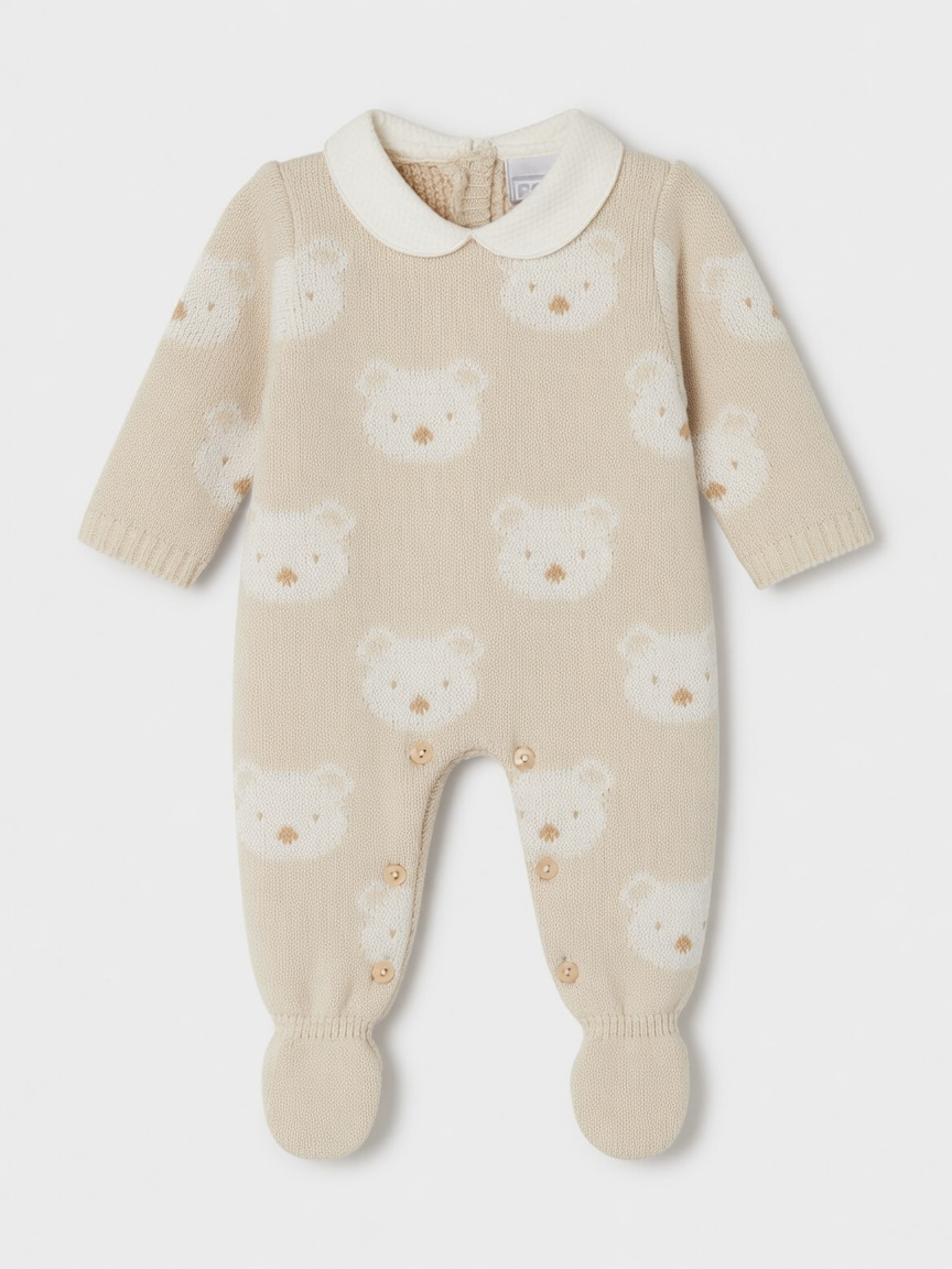 Pex Beige Teddy Babygrow