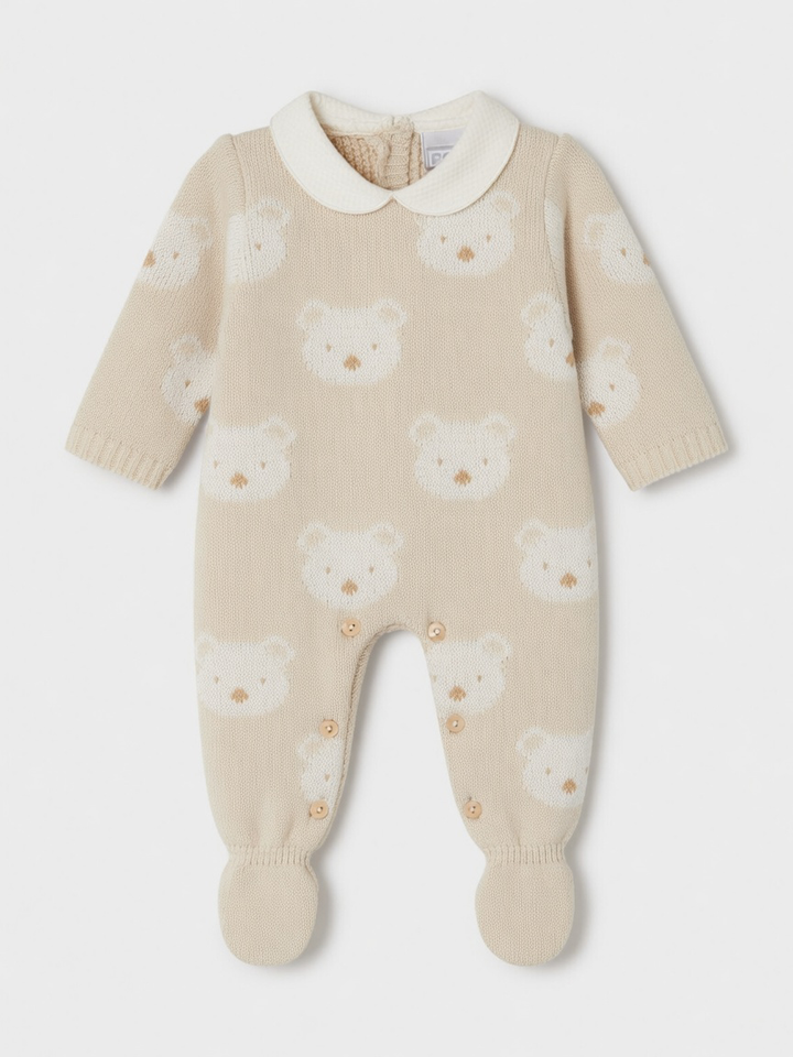 Pex Beige Teddy Babygrow