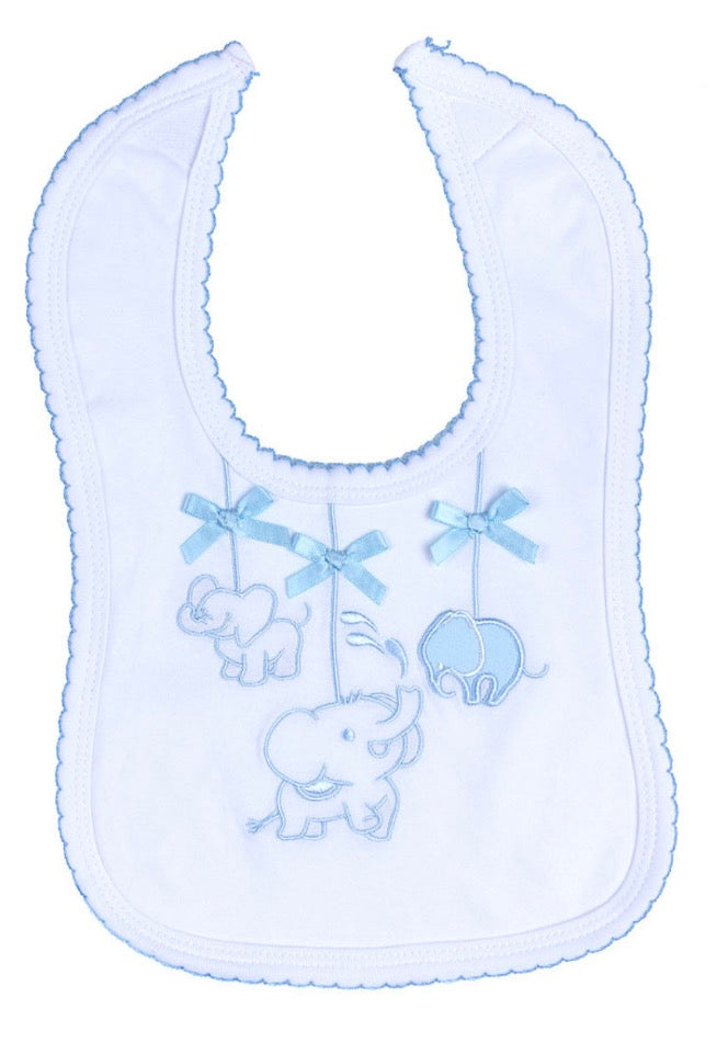 Blue Elephant Bib