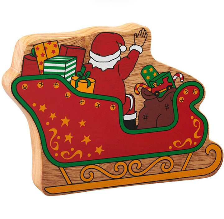 Lanka Kade Wooden Father Christmas Sleigh