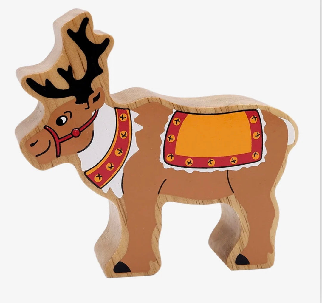 Lanka Kade Wooden Reindeer & Reins