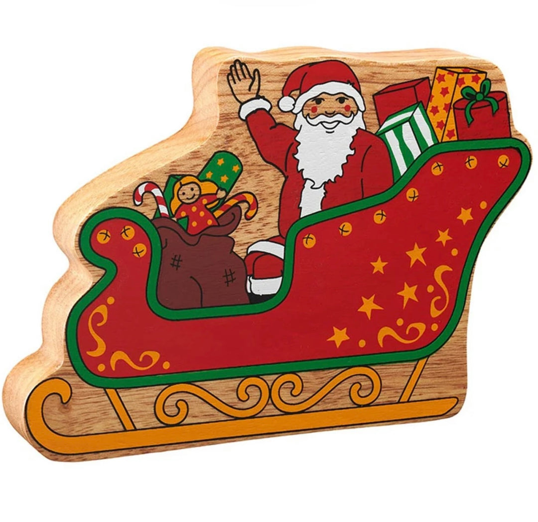 Lanka Kade Wooden Father Christmas Sleigh