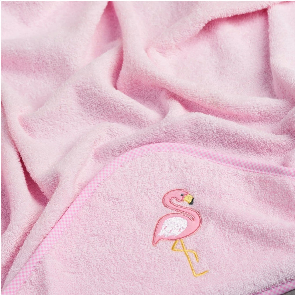 Dandelion Flamingo Hooded Towell (all pink)