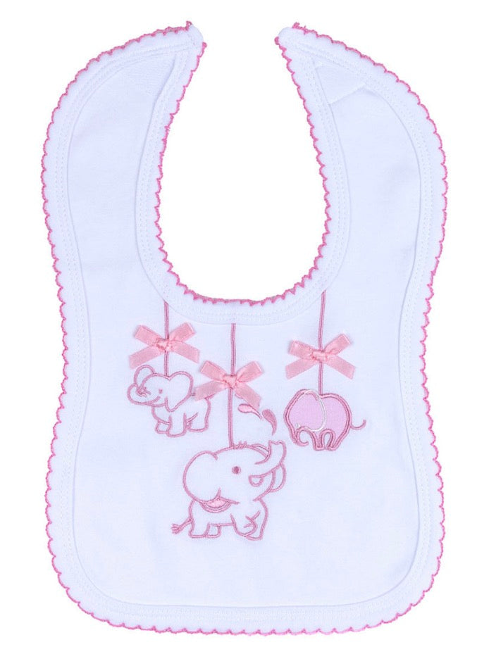 Pink Elephant Bib