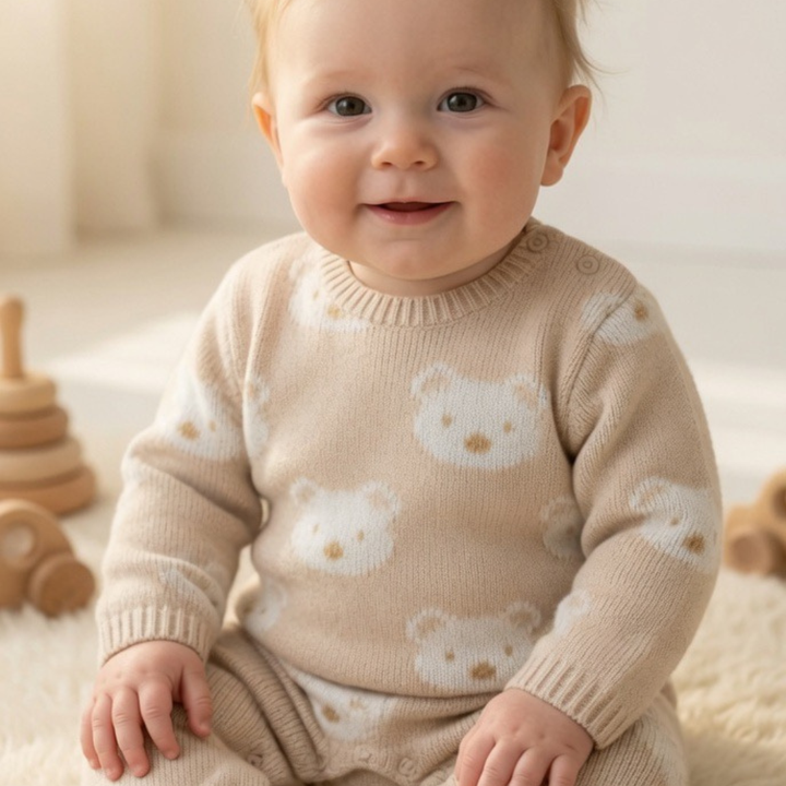 Pex Beige Teddy Babygrow