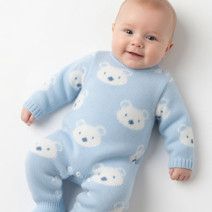 Pex Blue Teddy  Babygrow