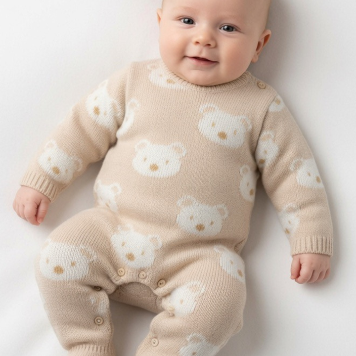 Pex Beige Teddy Babygrow