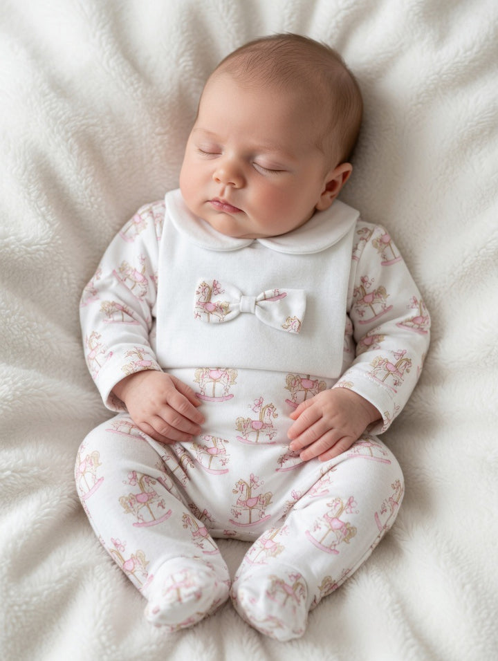 Pink Rocking Horse Babygrow