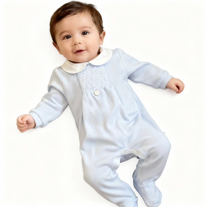 Deolinda Baby Blue Take Me Home Babygrow