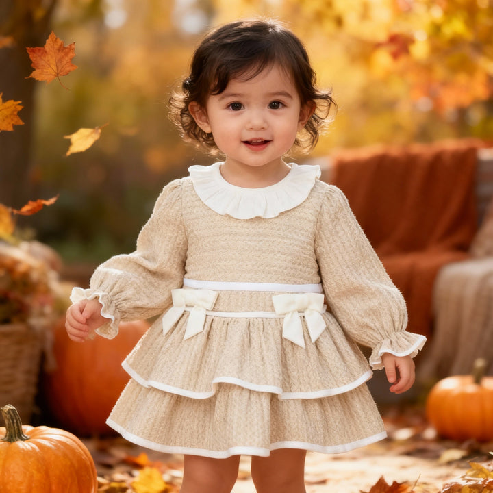 Deolinda Beige Cable Dress