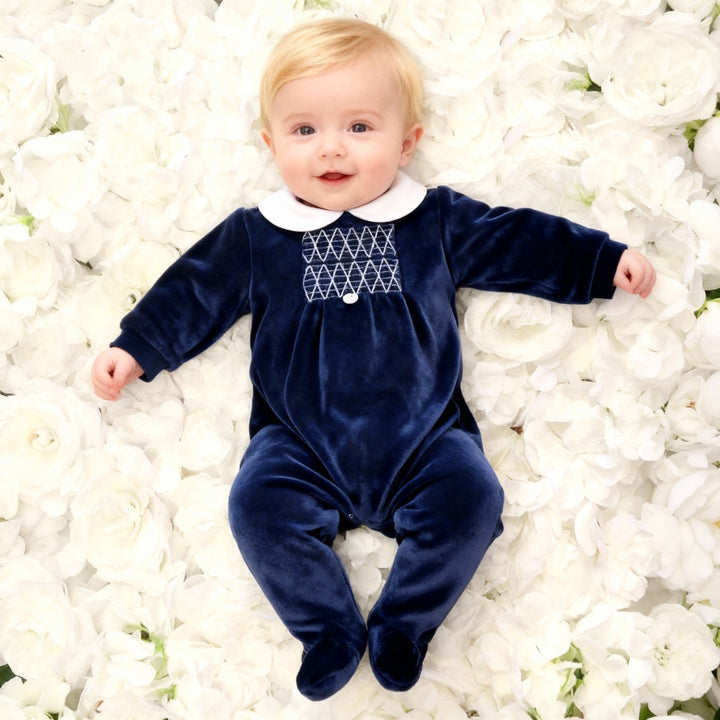Deolinda Navy Blue Take Me Home Babygrow