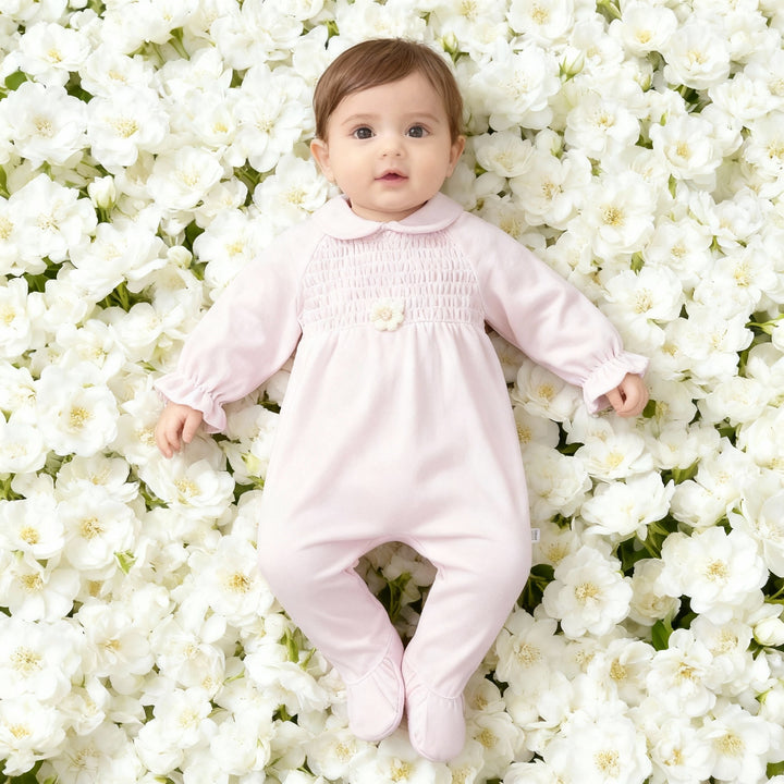 Deolinda Pink Flower Babygrow