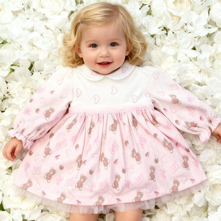 Deolinda Pink Love Teddy Dress