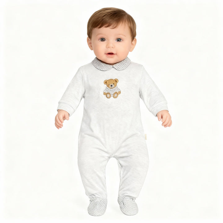 Baby Gi Grey Babygrow