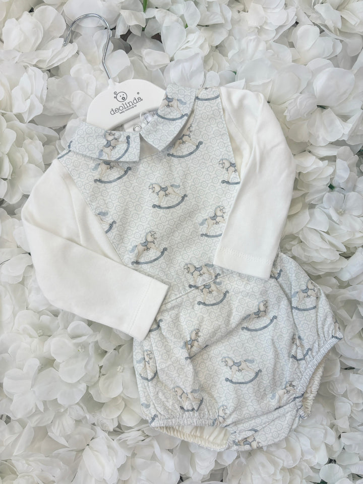 Deolinda Rocking Horse Romper Set