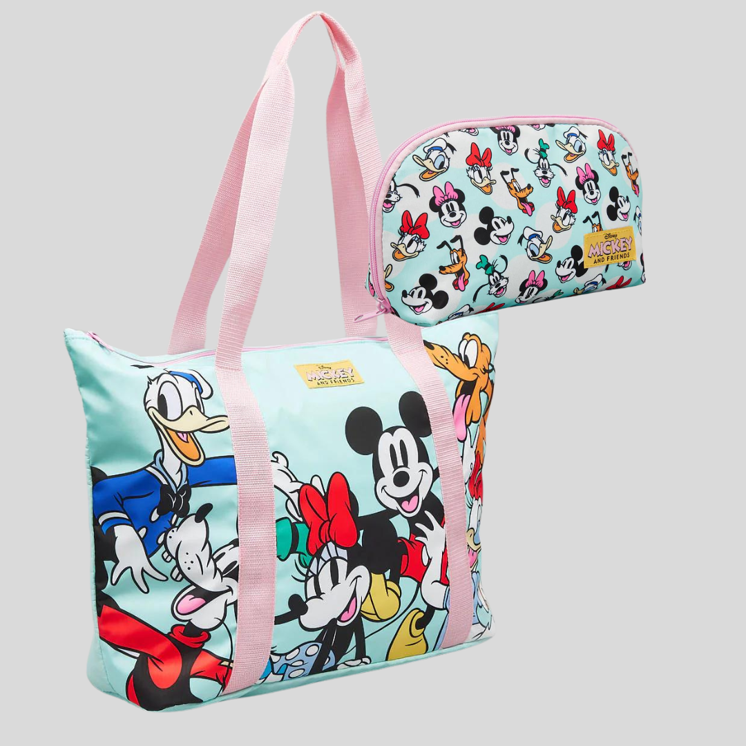 Mickey & Friends Large Tote Bag with Valuables Bag