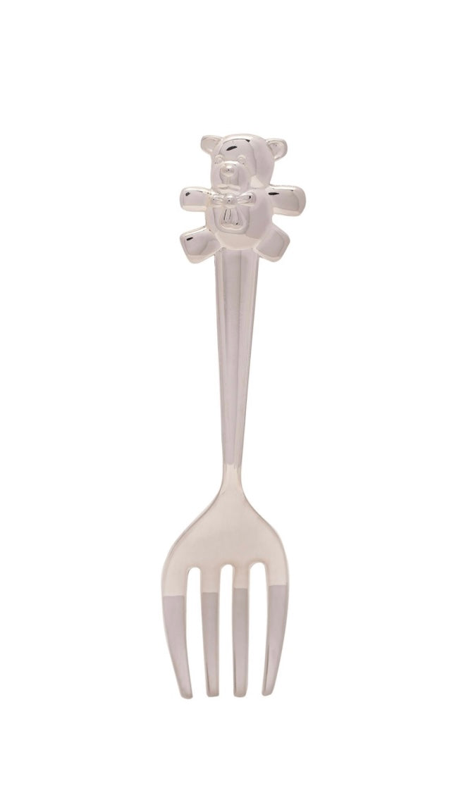 Teddy Silverplated Knife, Fork & Spoon Set