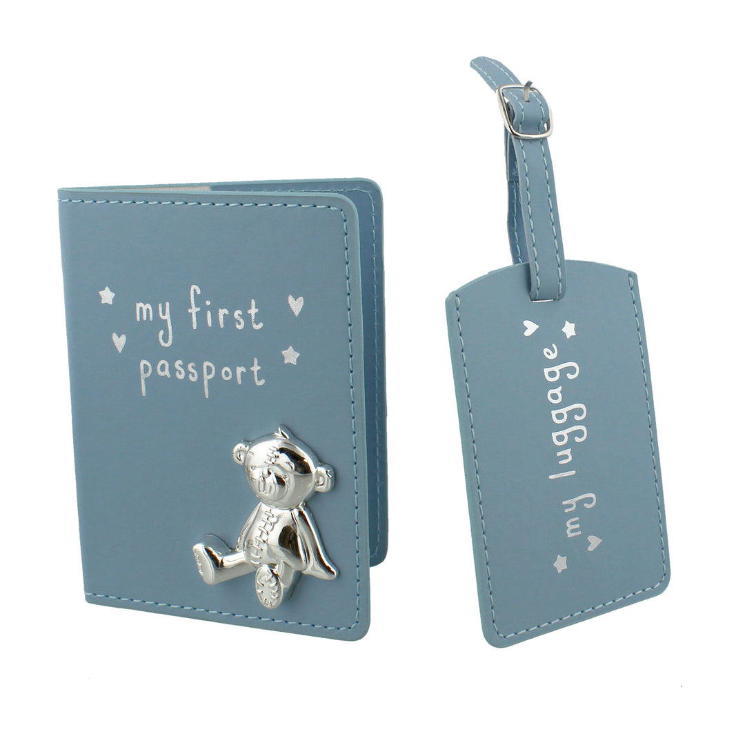 Blue My First Passport & Luggage Tag