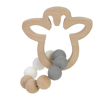 Eco Friendly Wooden Giraffe Teether