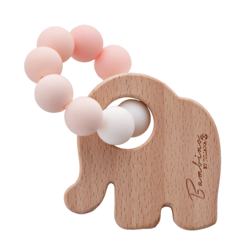 Pink Elephant teething toy
