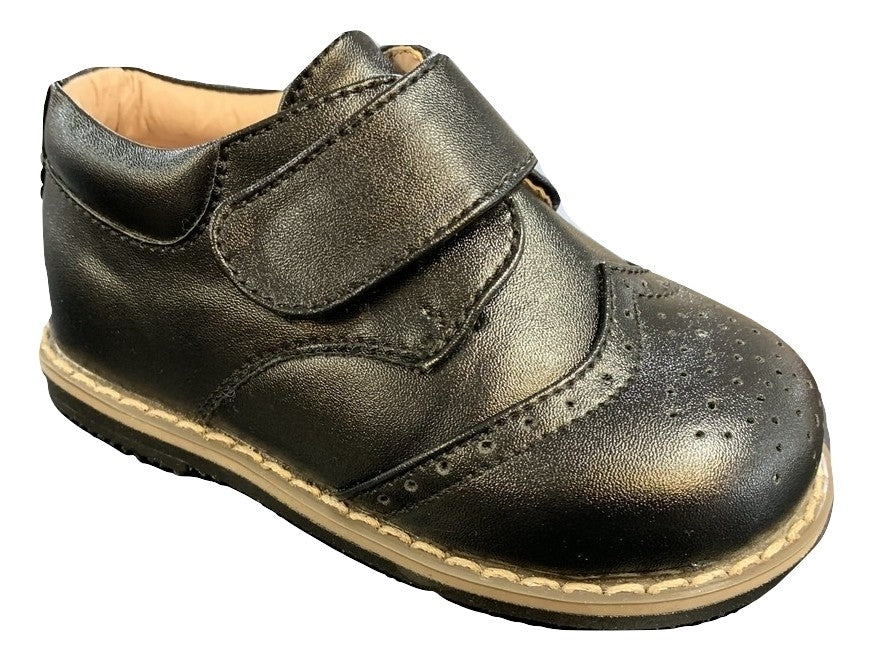 Early Steps Black Brogues