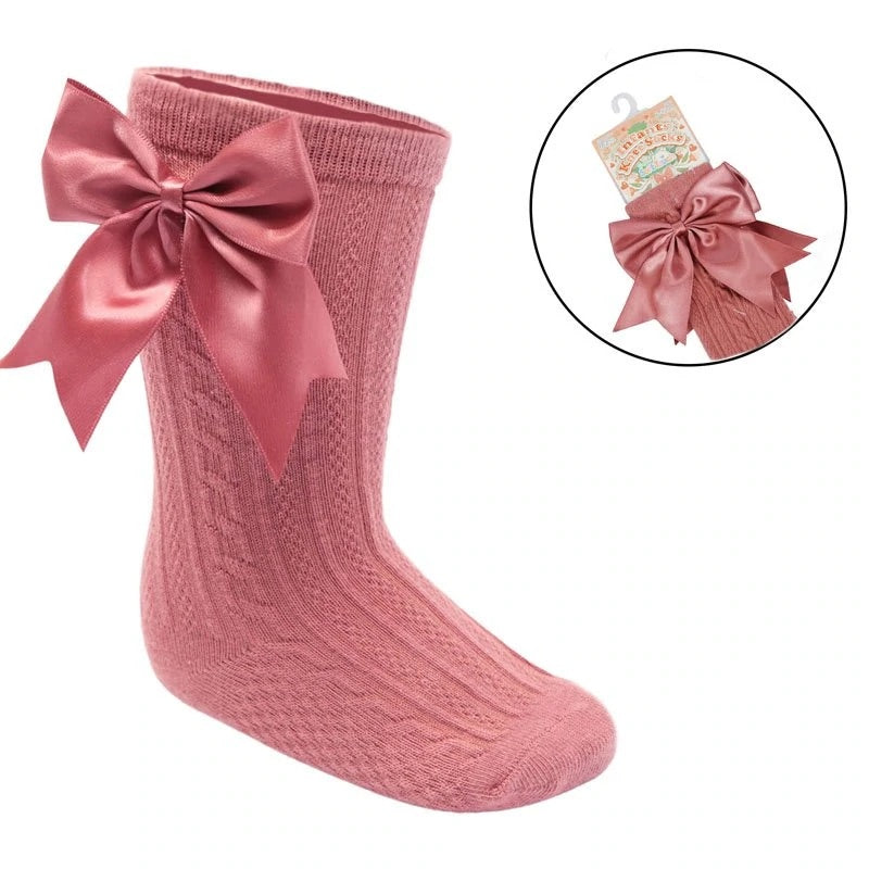 Dusty Pink Knee High Socks